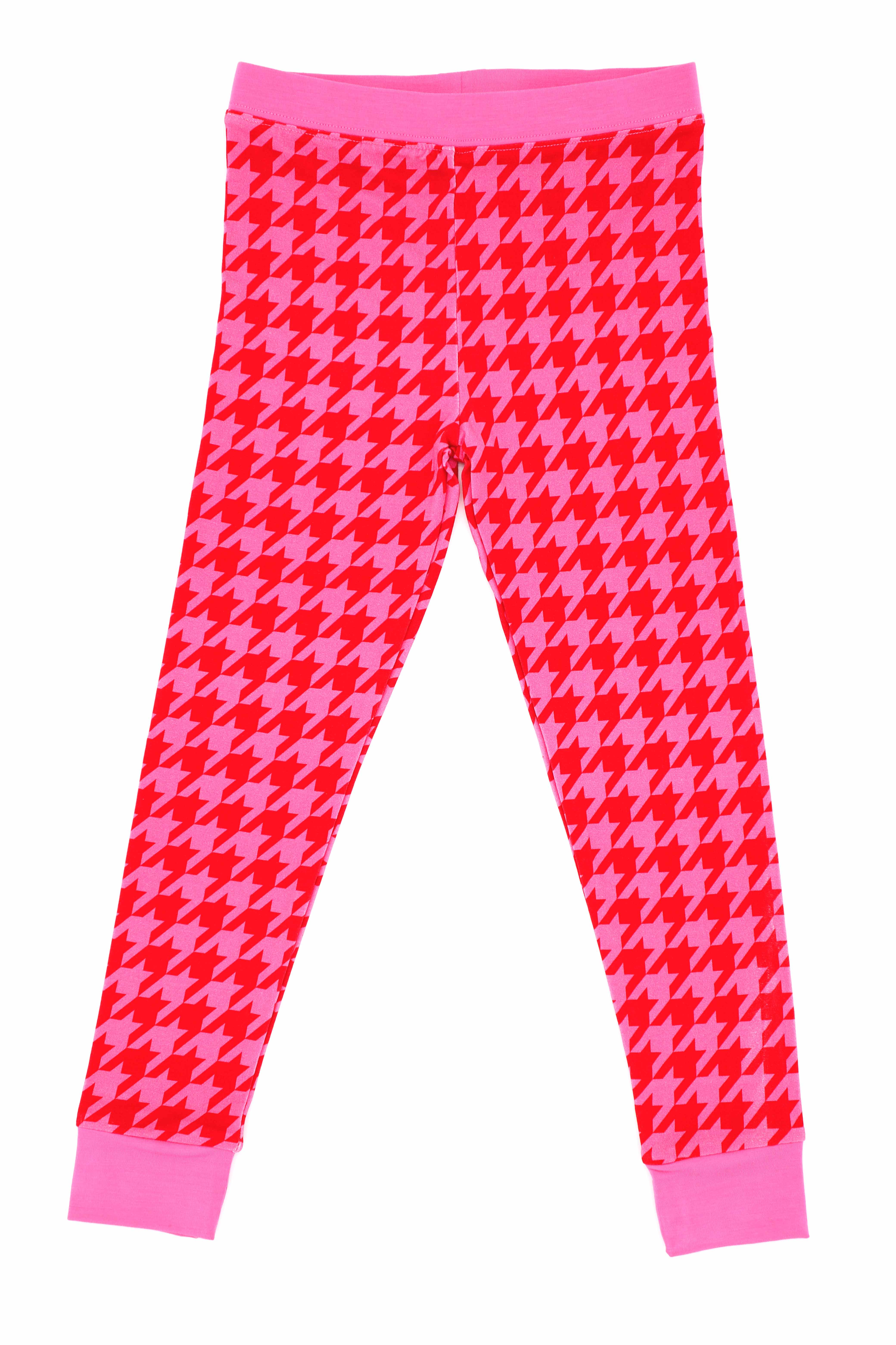 Cherry n' Berry Houndstooth Kid's (Two-Piece Pajama)
