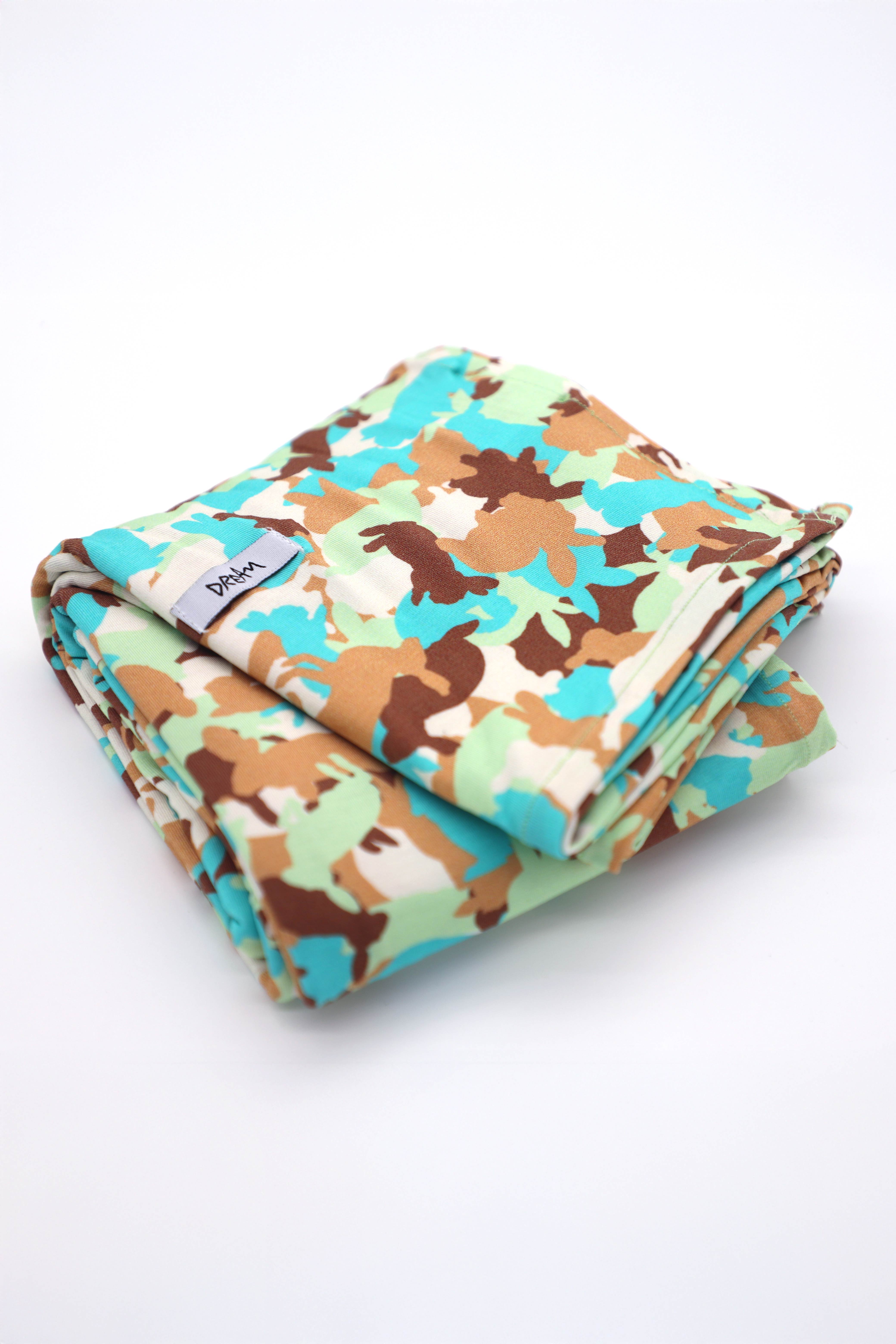 Camonial Bunnies (Swaddle and Cap Set)