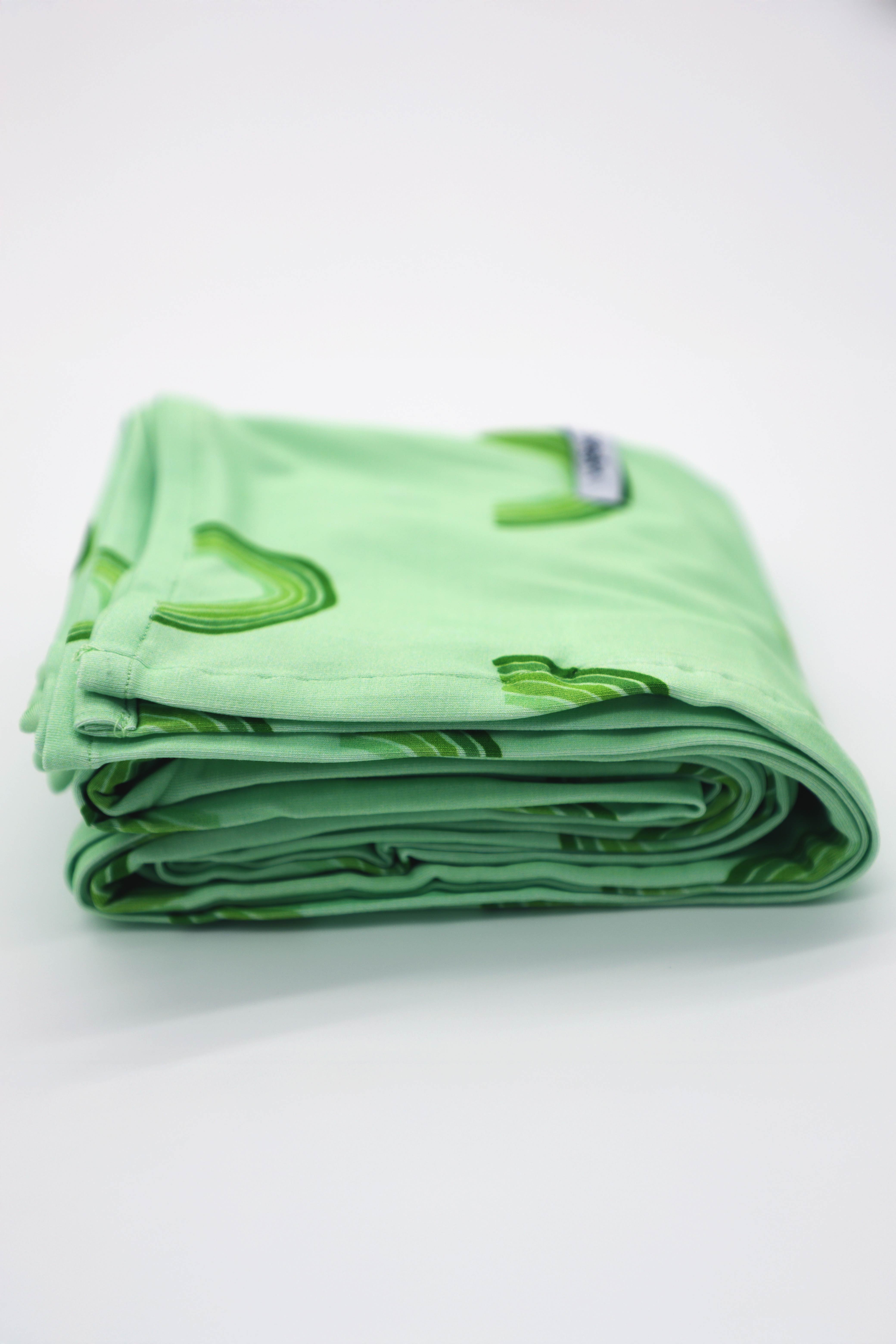 Green Rainbows (Swaddle and Cap Set)