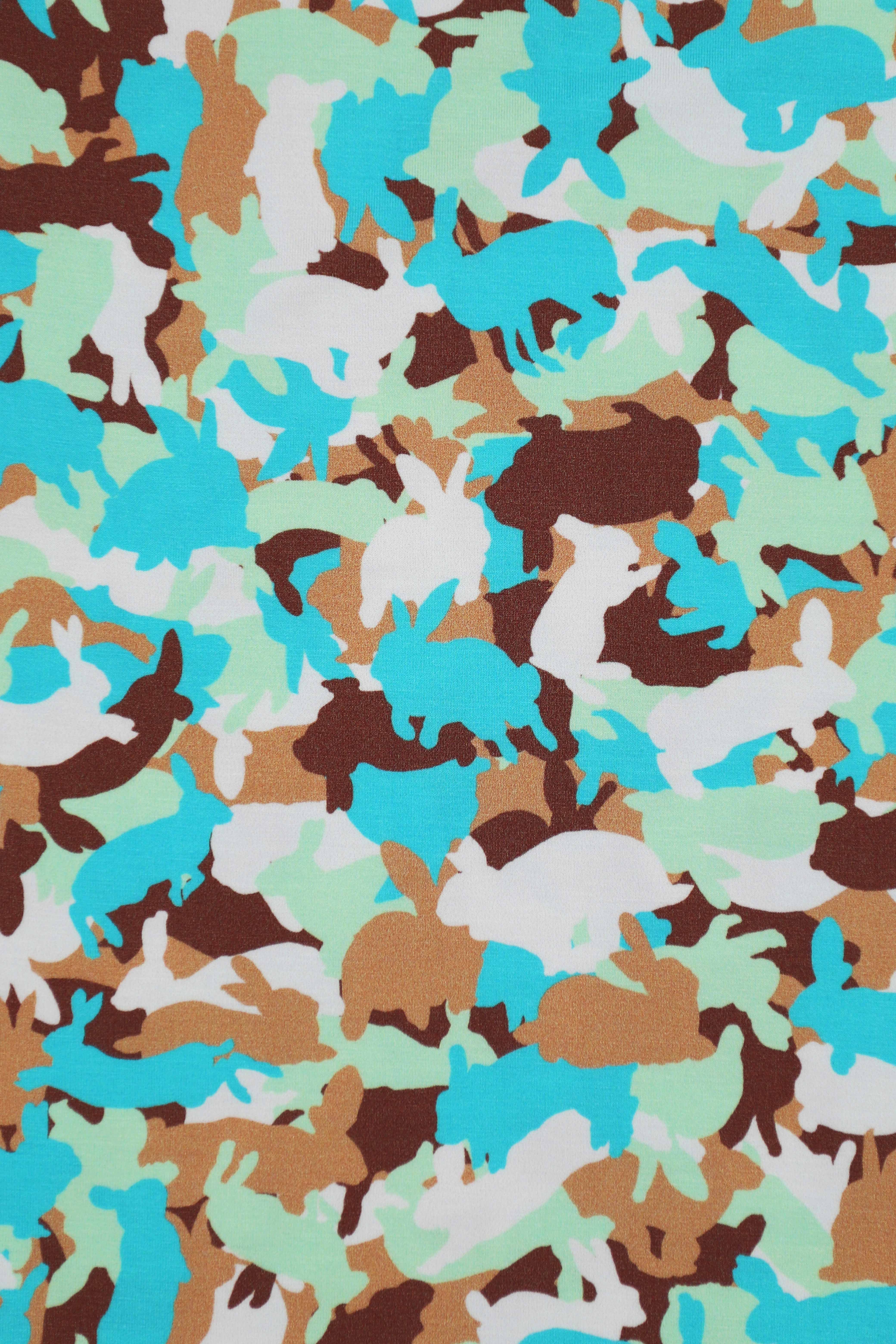 Camonial Bunnies (Swaddle and Cap Set)