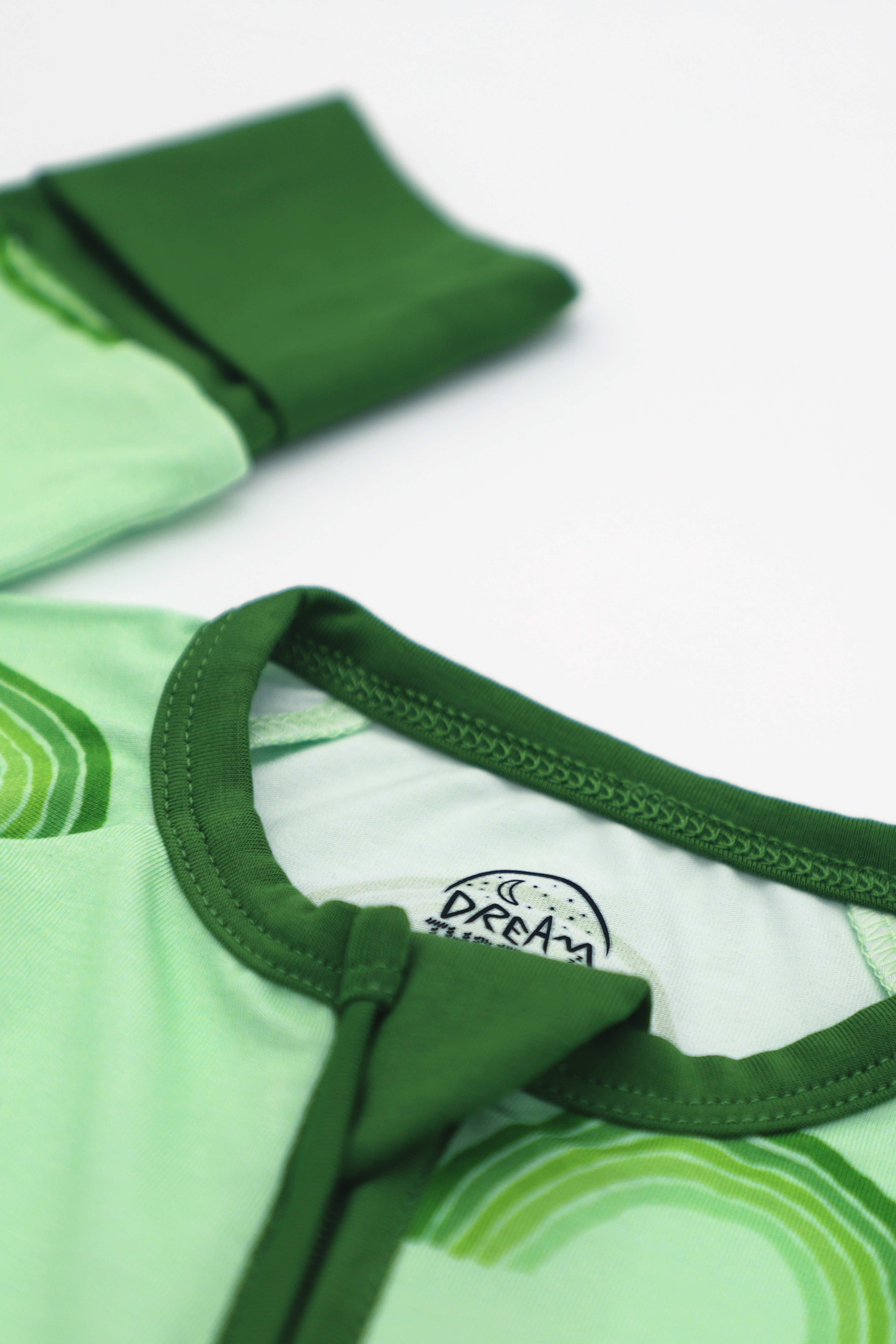 Green Rainbows Zippy (Onesie Pajama)